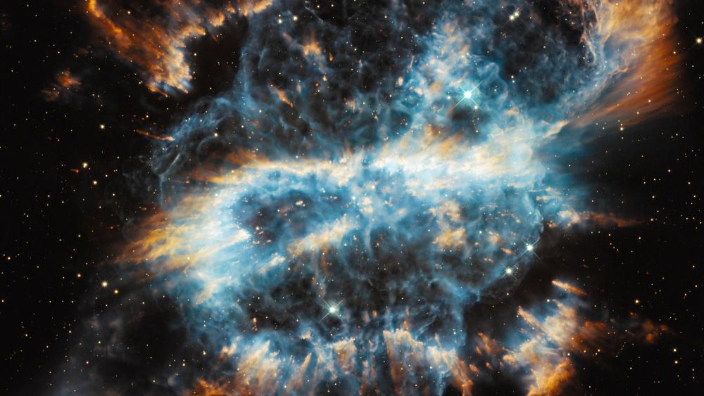 A Cosmic Holiday Ornament, Hubble-Style wallpaper