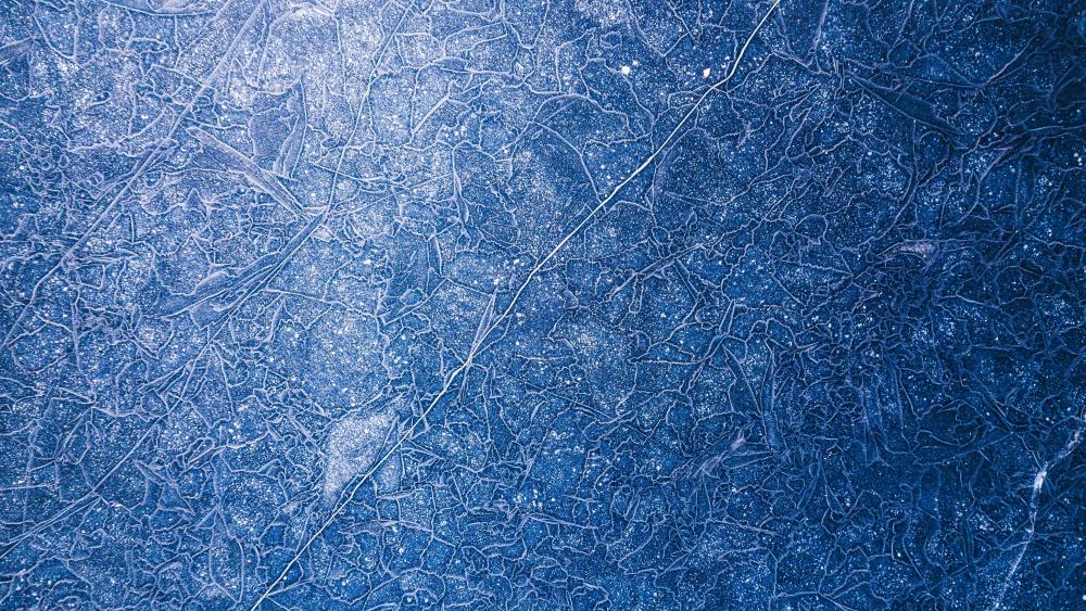 Blue ice wallpaper