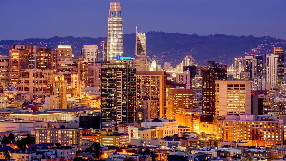San Francisco city lights wallpaper
