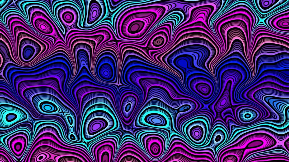 Psychedelic fractal wallpaper