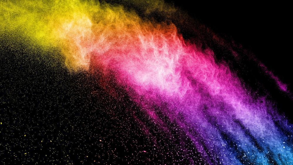 Multicolor Powder Explosion wallpaper