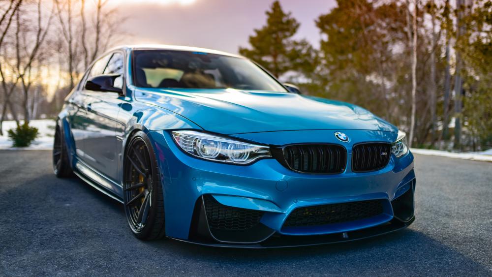 Blue BMW M3 wallpaper