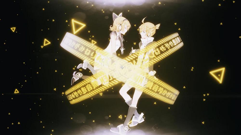 A Golden Bond of Anime Love wallpaper