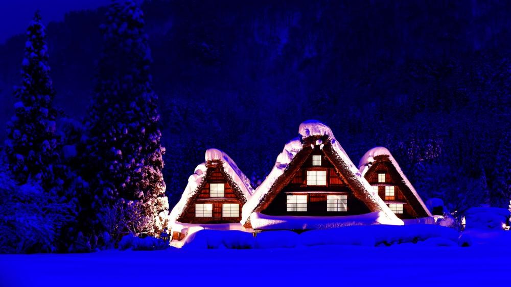 Chalets wallpaper