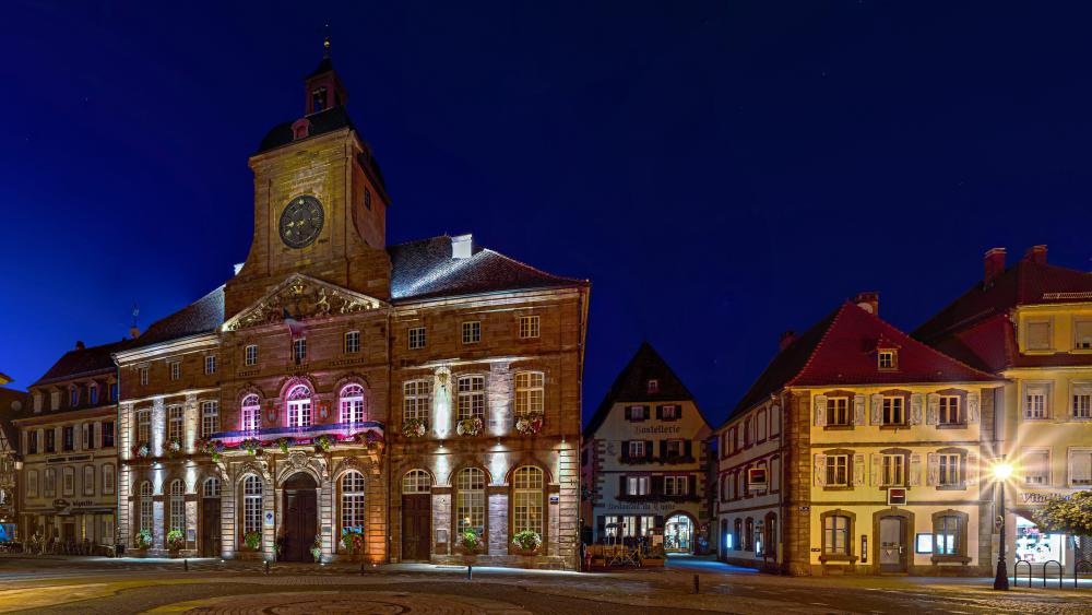 Weissenburg city hall wallpaper
