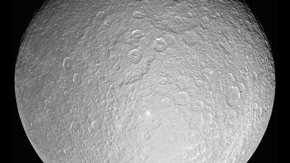 Saturn's Moon Rhea wallpaper