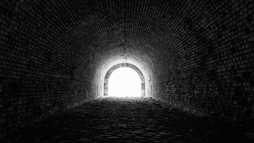 Mystical tunnel wallpaper