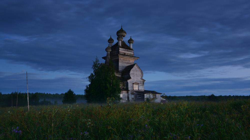 Church of Our Lady of Vladimir in Podporozhye wallpaper