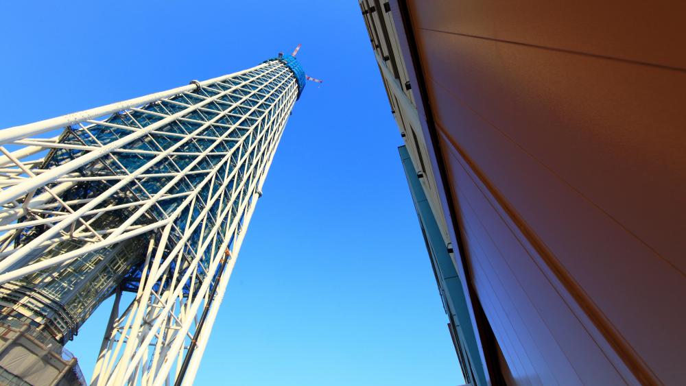 Low-Angle Shot of the Tokyo Skytree wallpaper