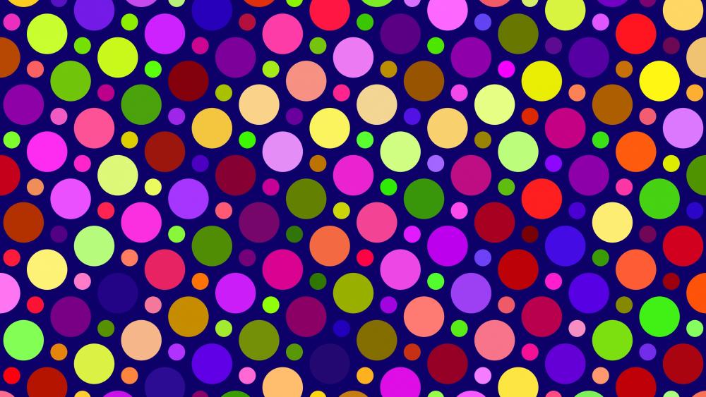 Multicolor dots wallpaper