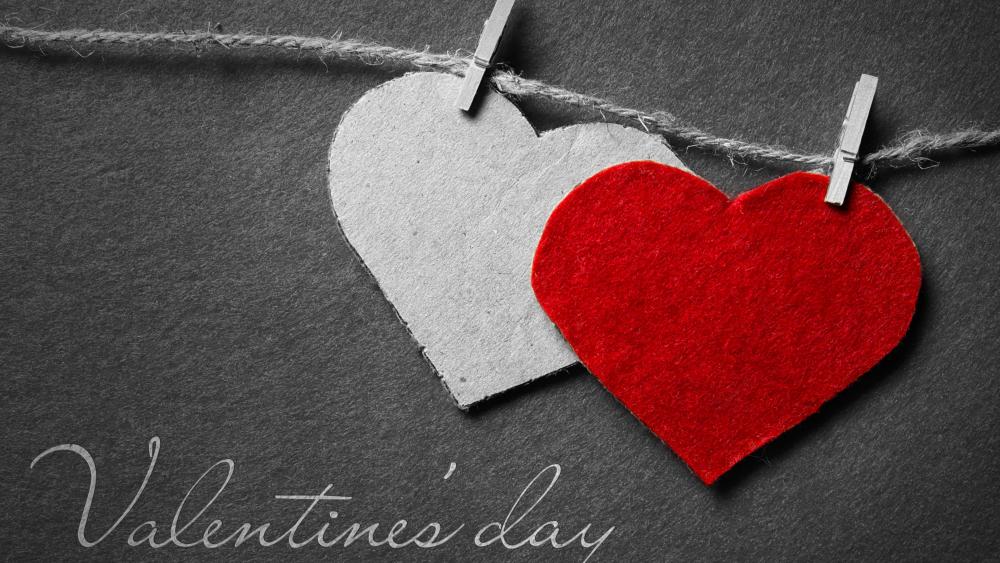 Valentine's day hearts wallpaper