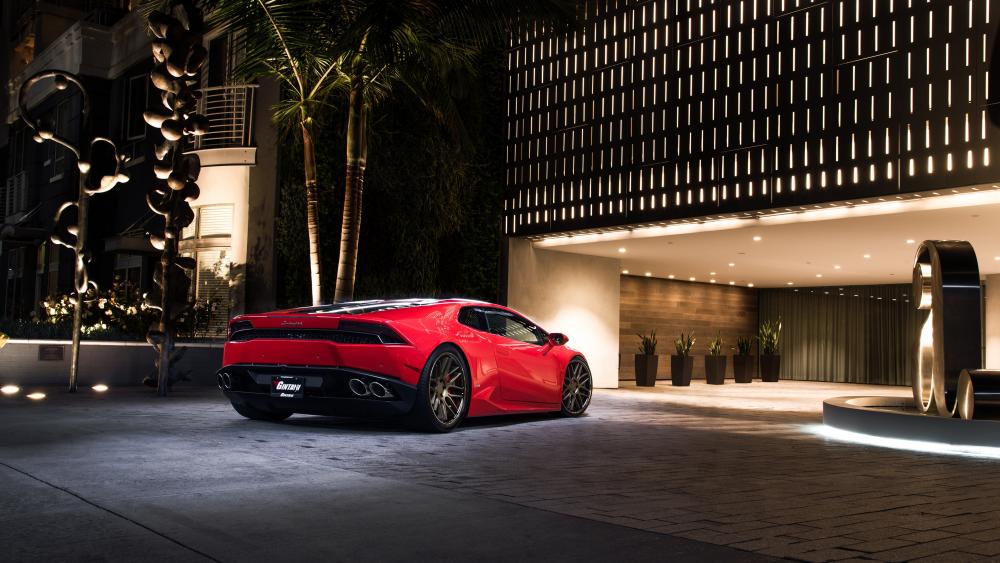Red Lamborghini wallpaper