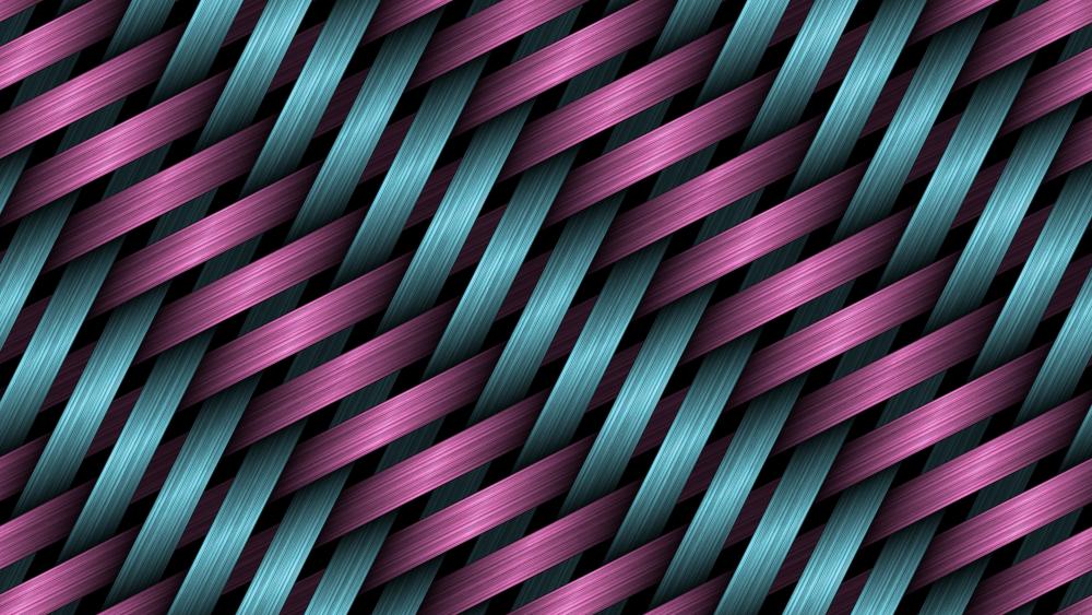 Woven fibers pattern wallpaper
