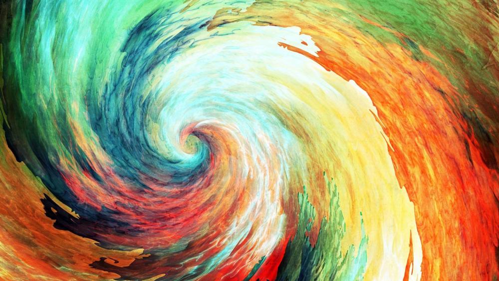 Colorful swirl wallpaper