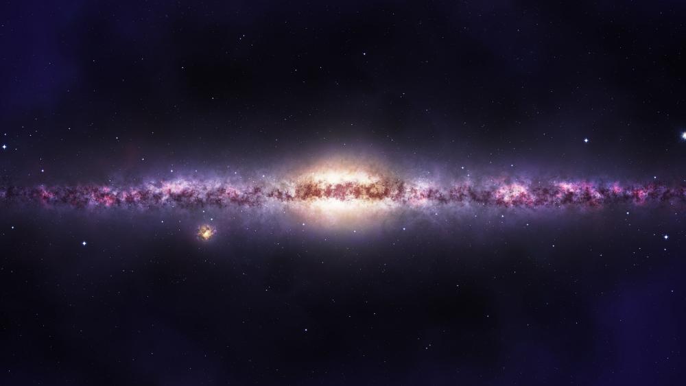 Purple galaxy wallpaper