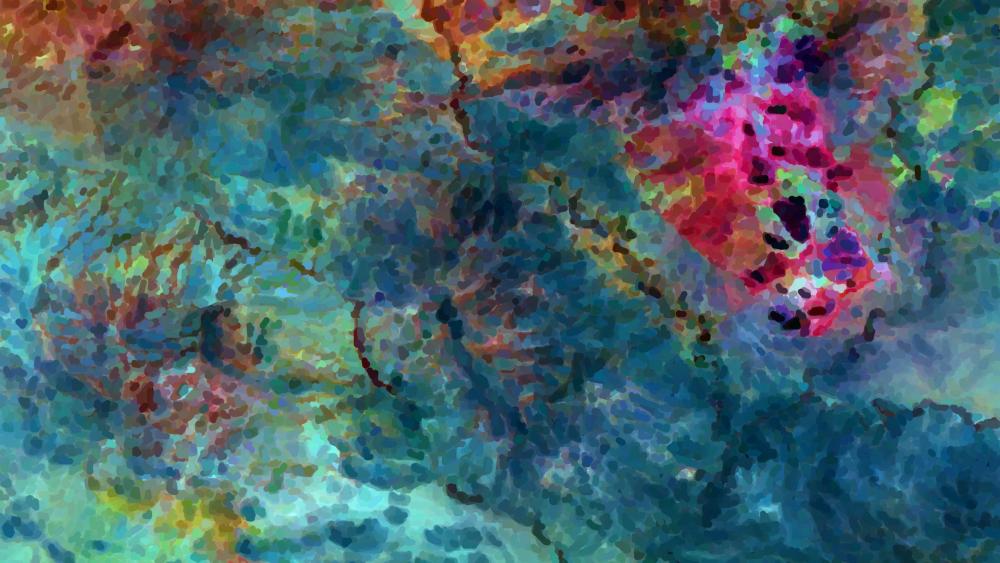 Abstract painting wallpaper