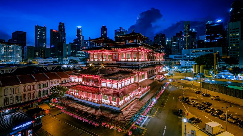 Buddha Tooth Relic Temple, Singapore wallpaper
