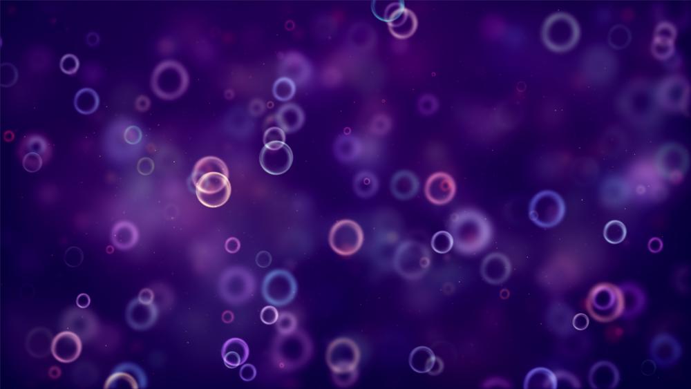 Purple bubbles wallpaper