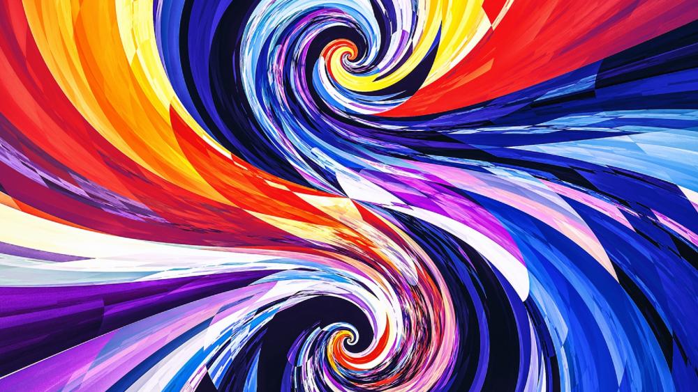 Colorful vortex wallpaper