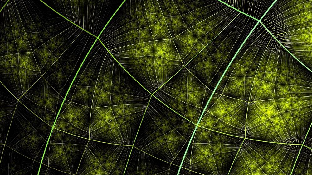 Leaf veins fractal art wallpaper