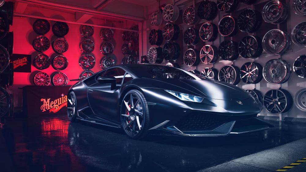 Black Lamborghini Huracan wallpaper