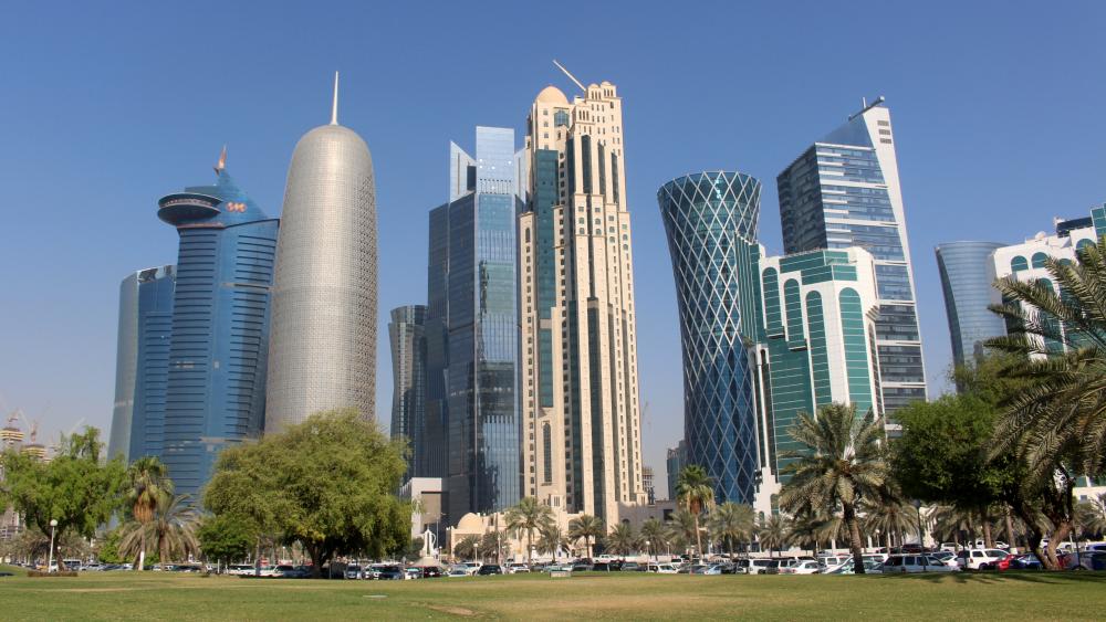 Skyscrapers in Doha wallpaper