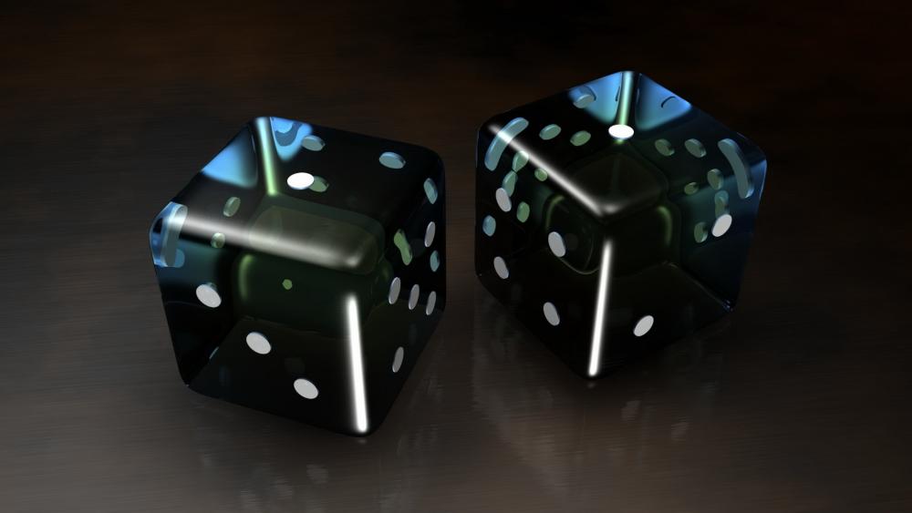 Black dice wallpaper
