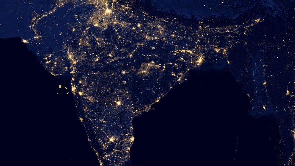 Night Lights of India v2012 wallpaper