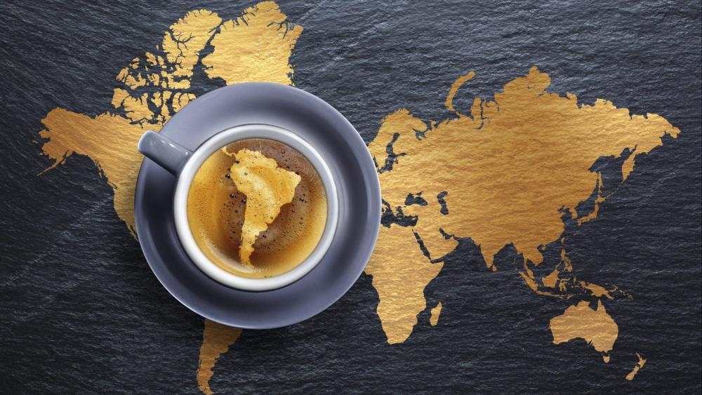 Coffee is a whole world. wallpaper