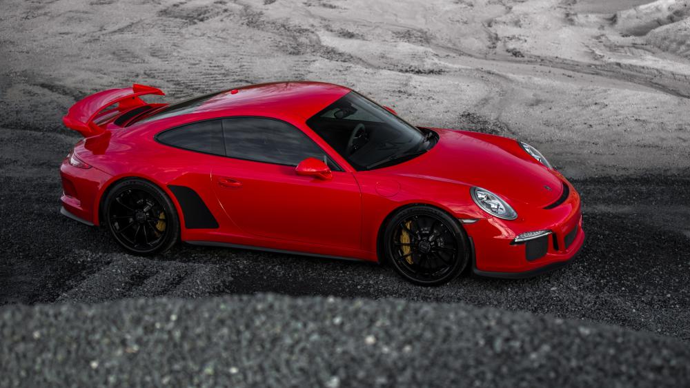 Red Porsche wallpaper