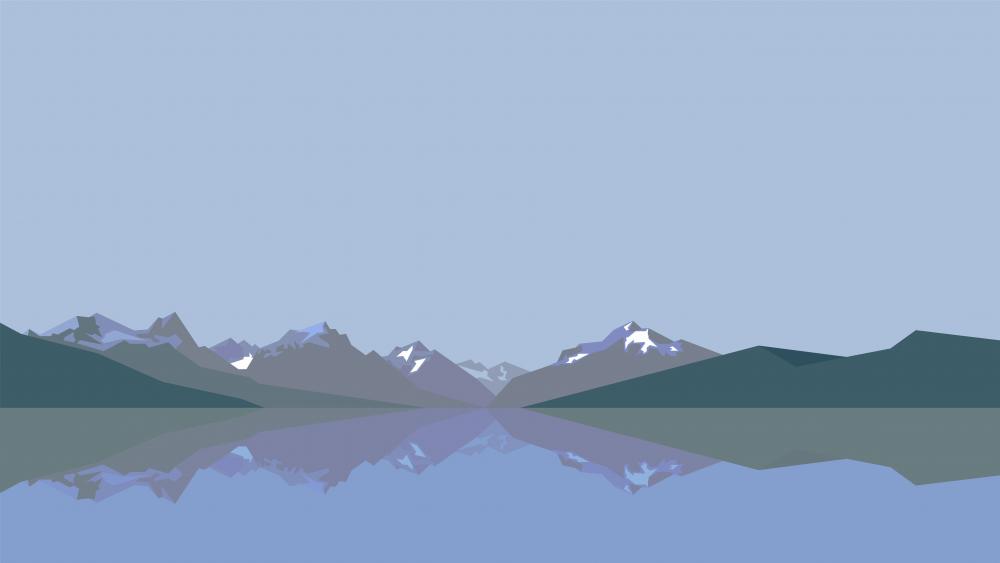 Minimal Mountains wallpaper