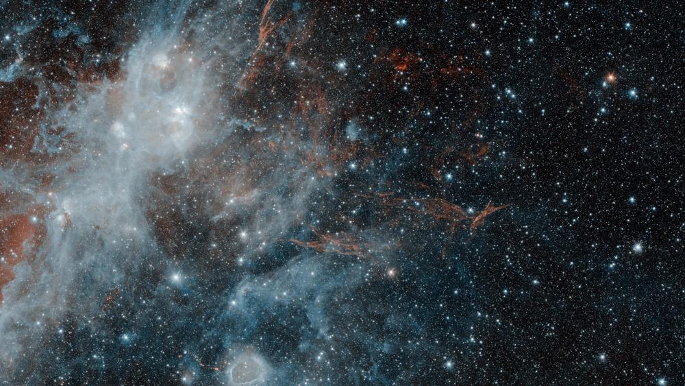 Spitzer Spies Supernova Remnant HBH3 wallpaper