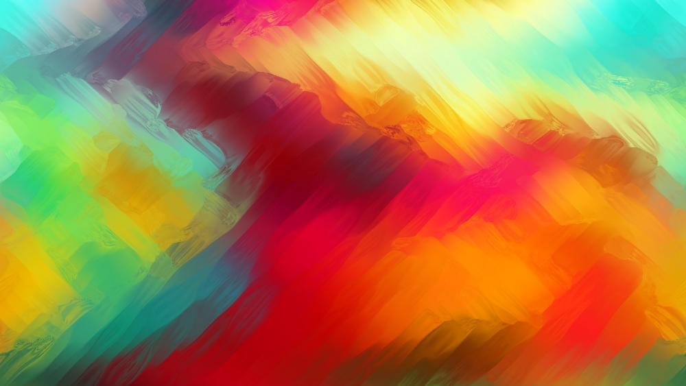 Colorful blurred abstract painting wallpaper