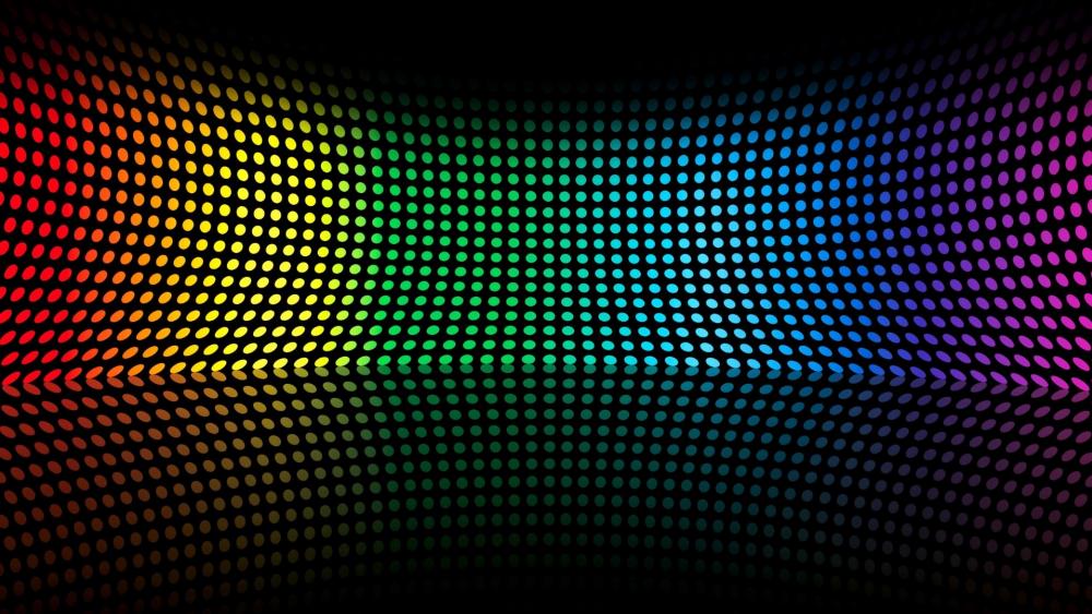 Neon colors in symetry wallpaper