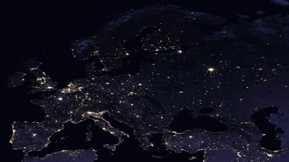 Night Lights of Europe 2016 wallpaper