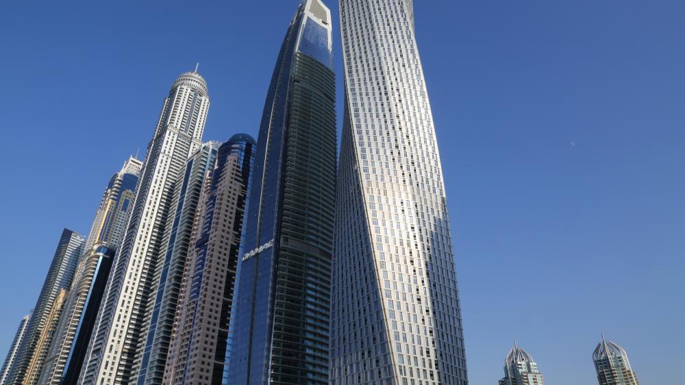 Supertall Skyscrapers in Dubai wallpaper