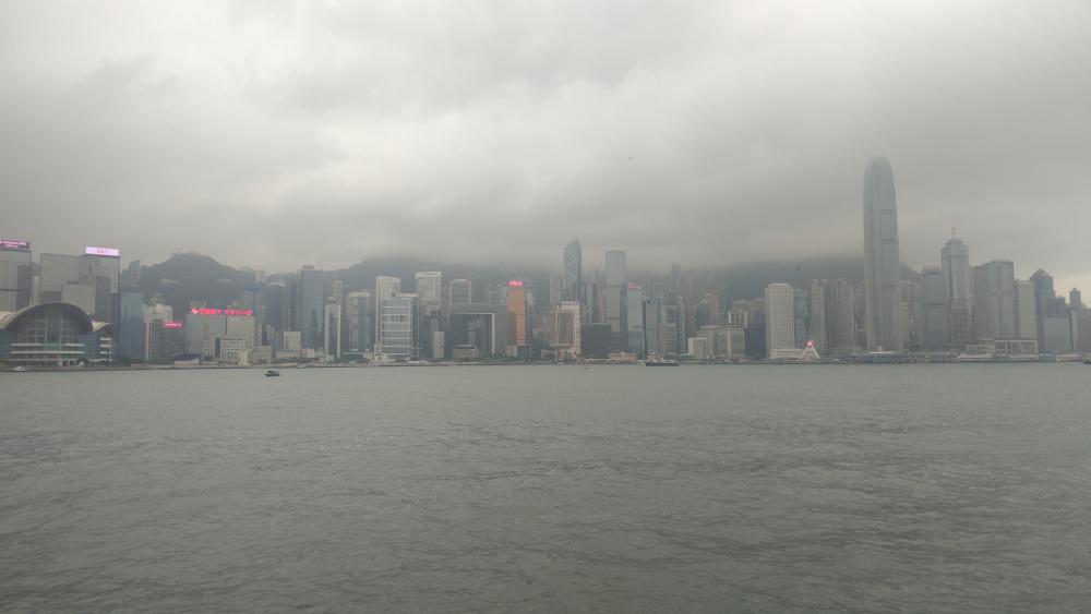 hongkong skyline wallpaper