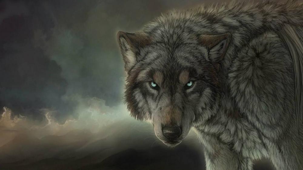 Wolf art wallpaper