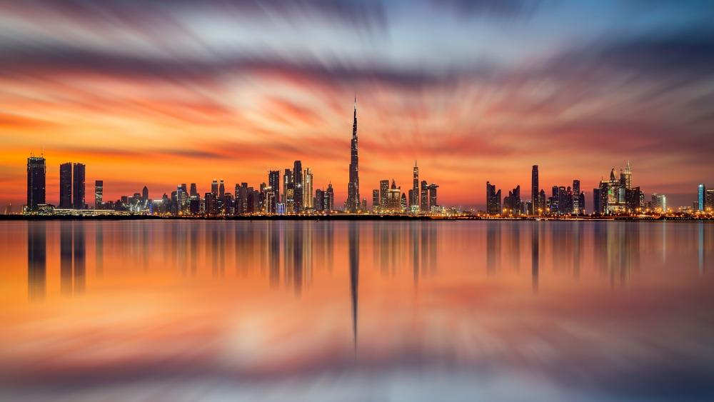Dubai reflection wallpaper
