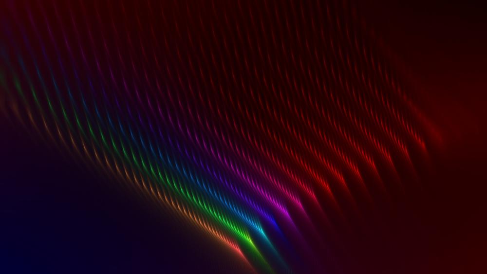 Rainbow colored lights wallpaper