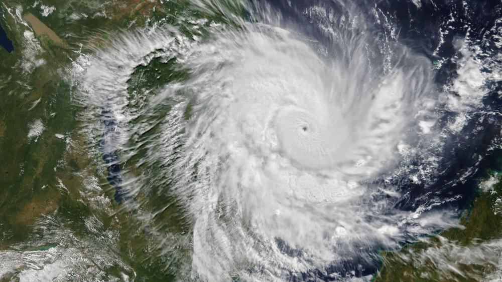 Kenneth Nearing Landfall in Mozambique wallpaper