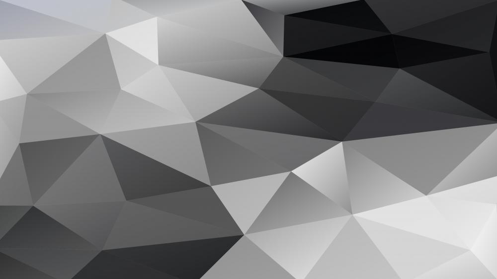 Monochrome polygonal low poly art wallpaper
