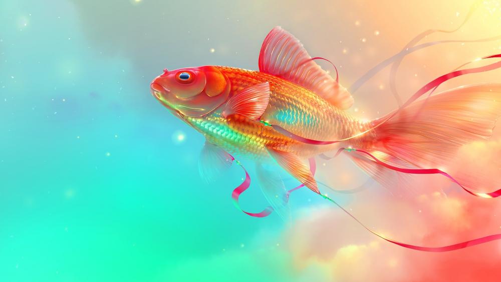 Goldfish Digital art wallpaper