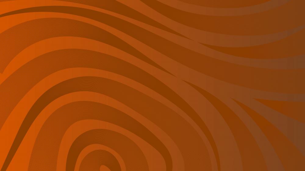 Wavy orange pattern wallpaper