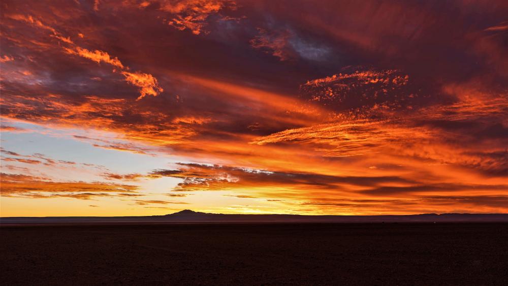 Atacama desert at sunset wallpaper