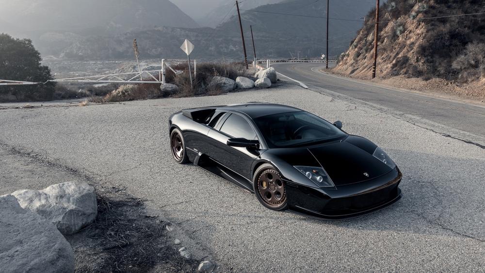 Black Lamborghini wallpaper