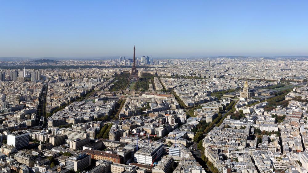 Panorama of Paris wallpaper