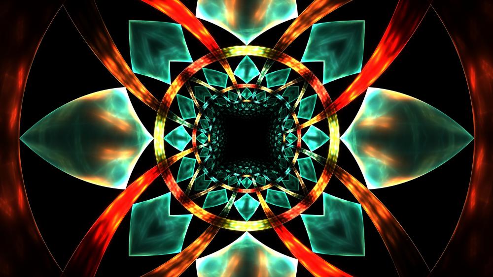 Kaleidoscope fractal wallpaper