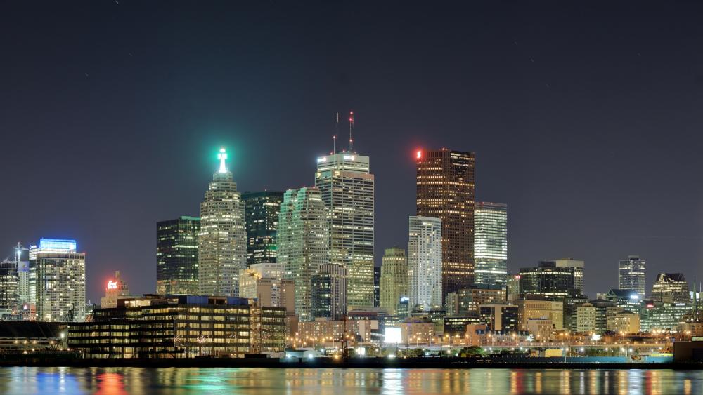 Downtown Toronto Panorama wallpaper