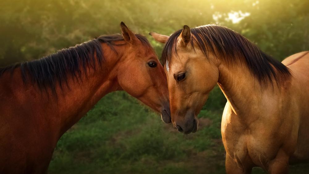 Horse couple wallpaper